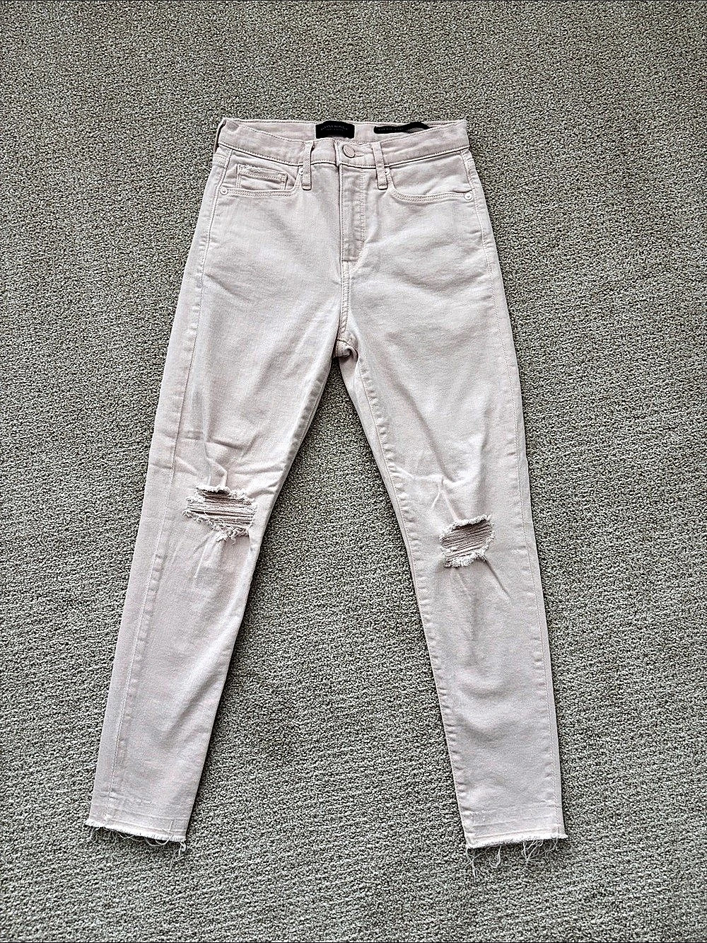 Banana Republic High Rise Skinny Ankle Jeans Skinny Jeans in Pink